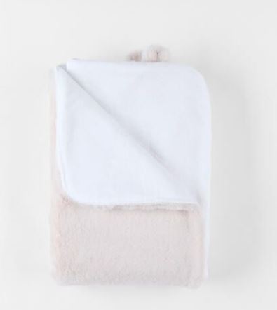 M&M24 COUVERTURE 75X100  FAUSSE FOURRURE, BEIGE BEIGE 75X100 CM MIX & MATCH NOU