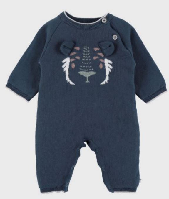 COMBI TRICOT CRAZY TIGER BLEU 1M BLEU NOUKIES