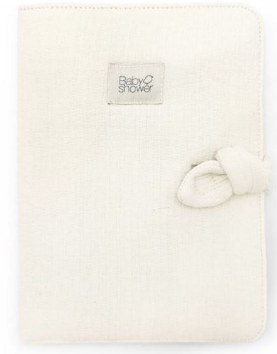 PROTEGE CARNET SANTE KNOT IVORY POWDER BABYSHOWER