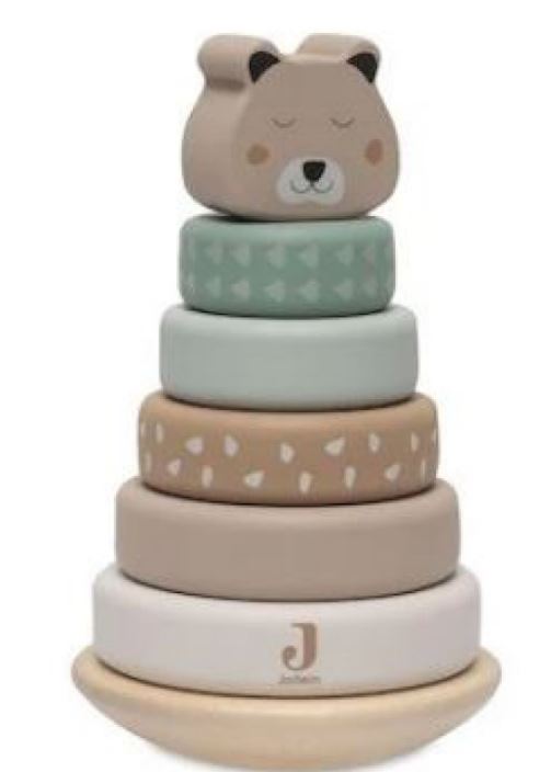 TOUR D&rsquo;EMPILAGE BASCULANT EN BOIS MULTICOLOR JUNGLE JAMBO JOLLEIN