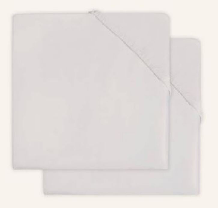 DRAP-HOUSSE MOLLETON X2 WHITE 60X120CM BASICS NOOS