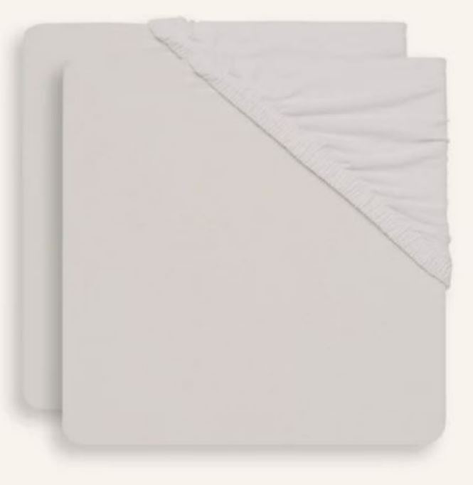 DRAP-HOUSSE JERSEY X2 WHITE 40/50X80/90CM BASICS JOLLEIN