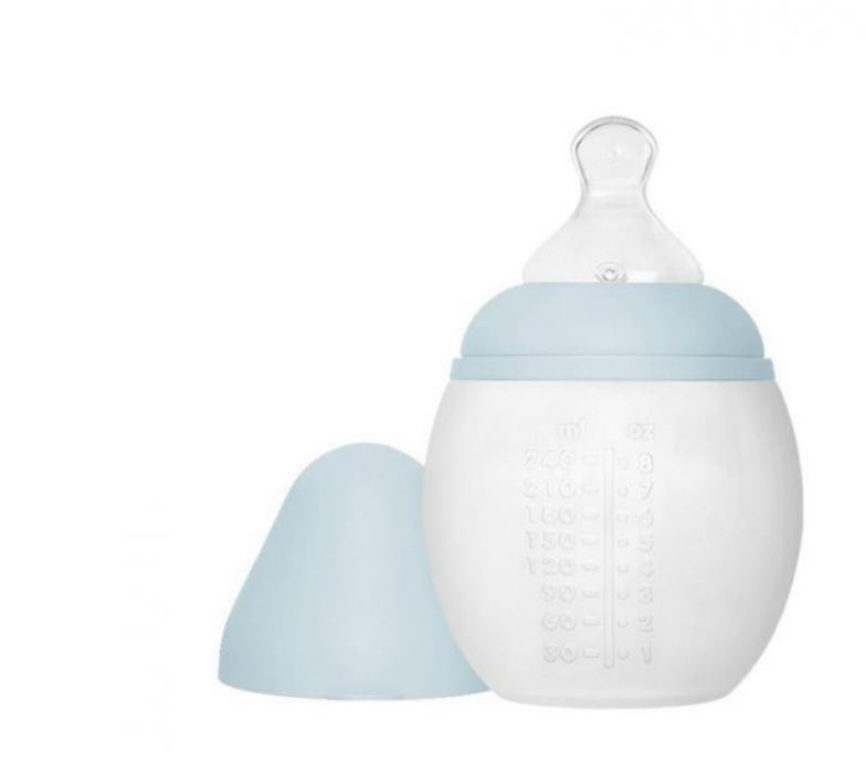 BIBERON MOYEN BABY BOTTLE BLEU PALE 240ML ELHEE