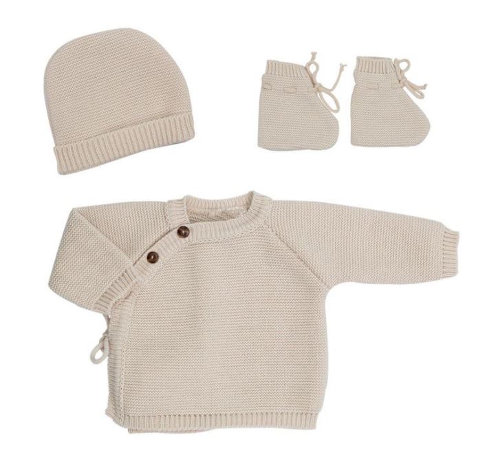 BRASSIERE BONNET CHAUSSON SABLE 0-1M TROIS KILOS SEPT