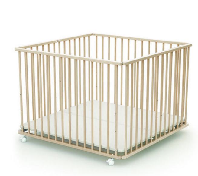 PARC PLIANT HETRE BRUT 100X100CM WEBABY