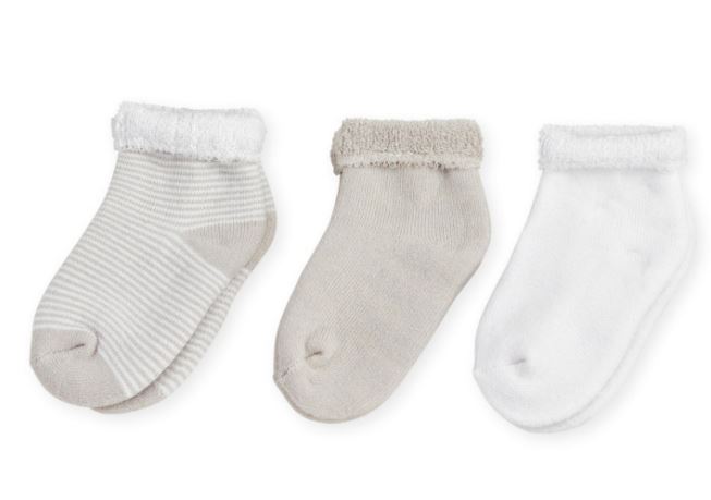 LOT DE 3 CHAUSSETTES MAILLE BOUCLETTE – TAUPE TROIS KILOS SEPT