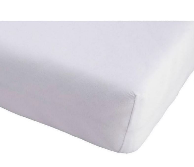 DRAP HOUSSE BLANC 60 X 120 CM   LIT STANDARD BLANC