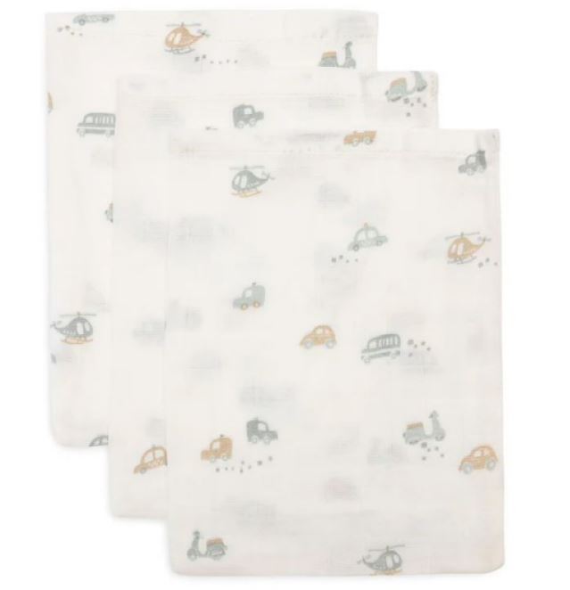 LANGE GAZE DE COTON LARGE X2 MULTICOLOR 115X115CM ON THE GO JOLLEIN E-25