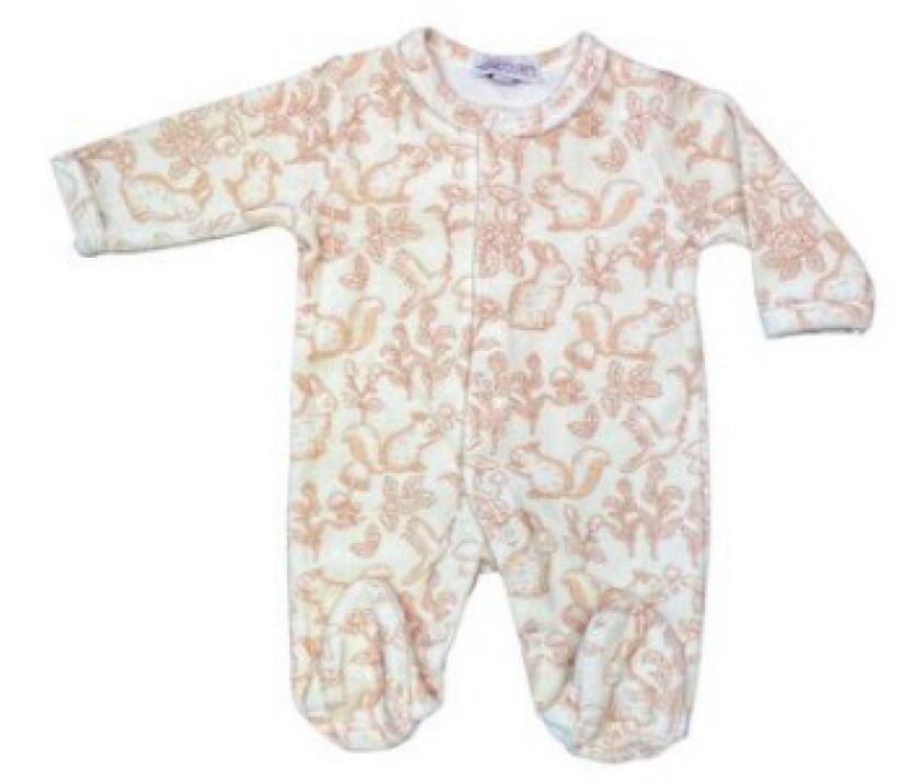 PYJAMA ALL-OVER ECUREUIL ECRU TAUPE 0M LES CHATOUNETS