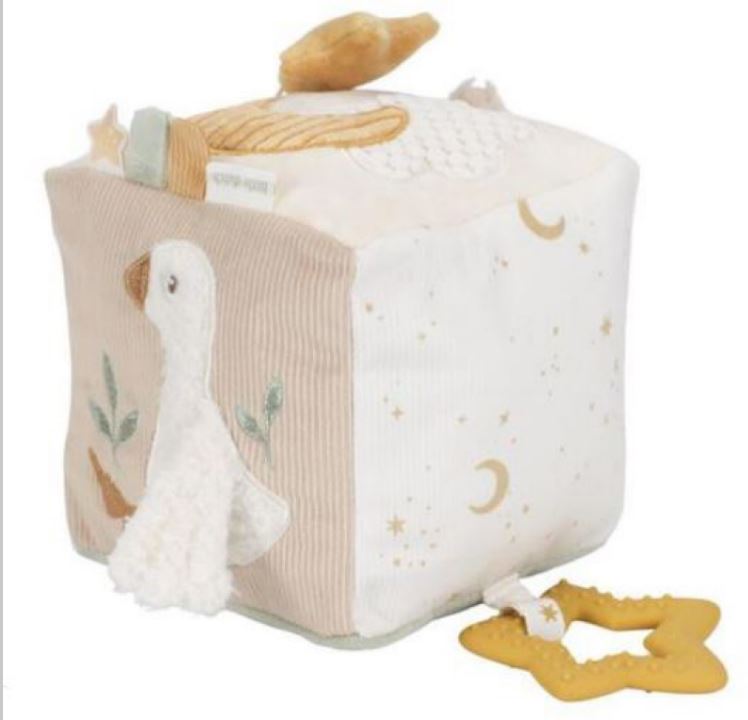 CUBE D&rsquo;ACTIVITES SOFT NEWBORN NATURAL LITTLE DUTCH