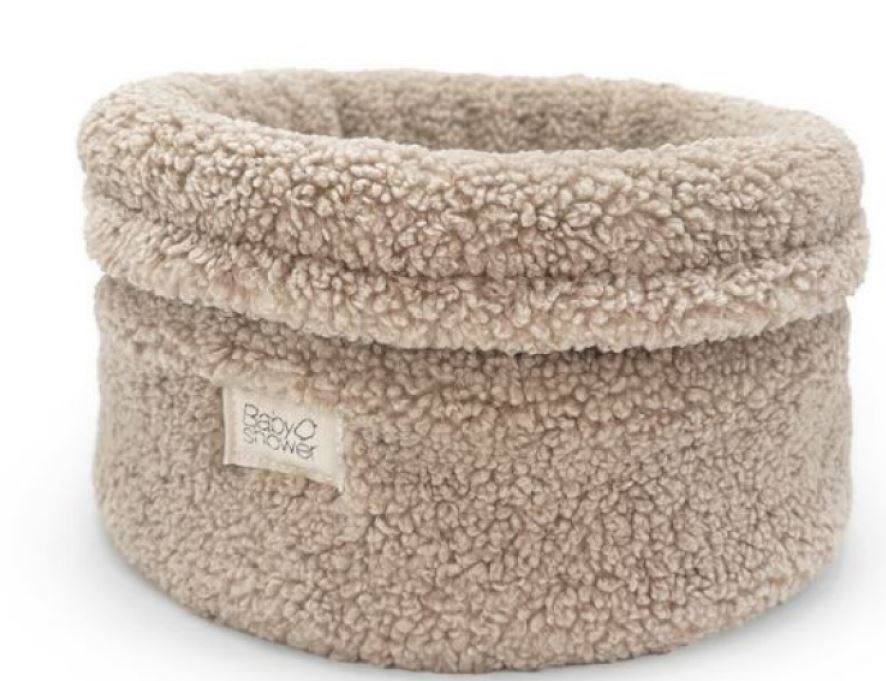 PANIER RANGEMENT MOYEN LATTE DOODLE BABYSHOWER