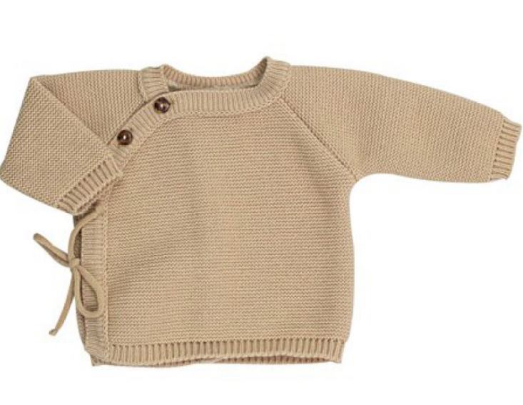 BRASSIERE MAILLE CARAMEL 0-1M TROIS KILOS SEPT