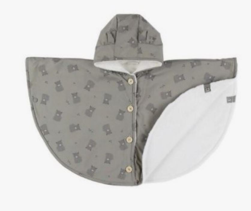 PONCHO DEPERLANT KAKI MIX AND MATCH NOUKIE&rsquo;S HIVER