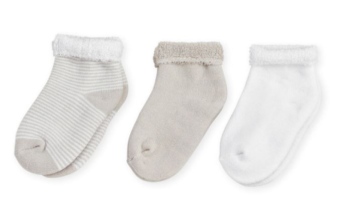 LOT DE 3 CHAUSSETTES MAILLE BOUCLETTE – TAUPE TROIS KILOS SEPT