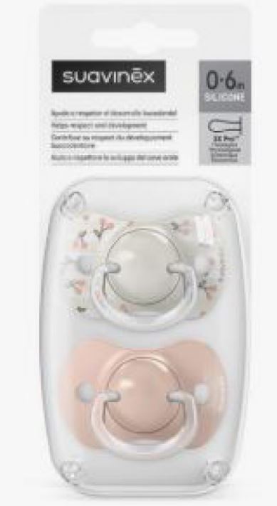 SUCETTES SXP X2 ROSE 0-6M BIRDIES SUAVINEX