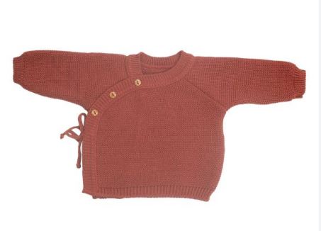 BRASSIERE MAILLE TERRACOTTA 0-1M TROIS KILOS SEPT