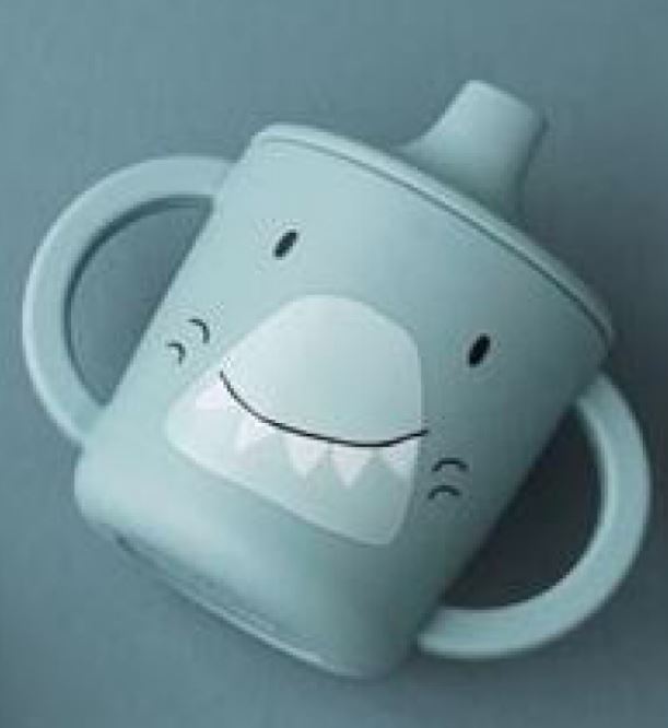 TASSE D&rsquo;APPRENTISSAGE EN SILICONE BLEU TRIXIE