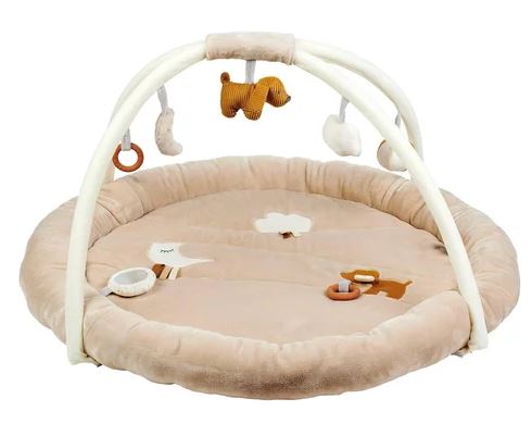 CHARLIE TAPIS D&rsquo;EVEIL POUF AVEC ARCHES DIA 90CM CHARLIE