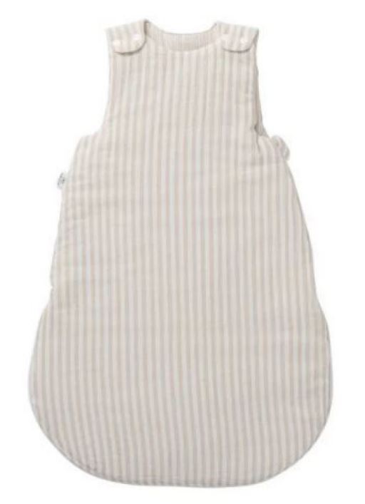 GIGOTEUSE GAZE RAYE ECRU GALET 0-6M SOFT STRIPES BB&CO