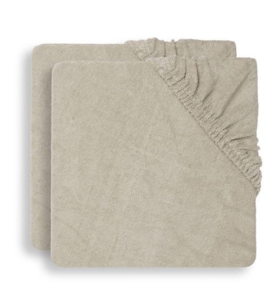 HOUSSE MATELAS A LANGER EPONGE X2 NOUGAT 50X70CM BASICS JOLLEIN