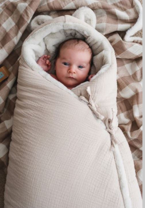 NID D&rsquo;ANGE TEDDY LATTE POWDER 74X40X5 BABYSHOWER