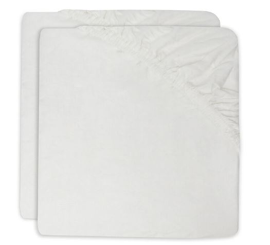 DRAP-HOUSSE MOLLETON X2 WHITE 40/50X80/90CM BASICS NOOS