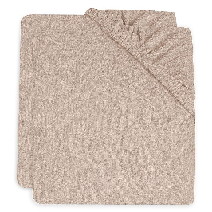 HOUSSE MATELAS A LANGER EPONGE X2 OATMEAL SAND 50X70CM BASICS JOLLEIN