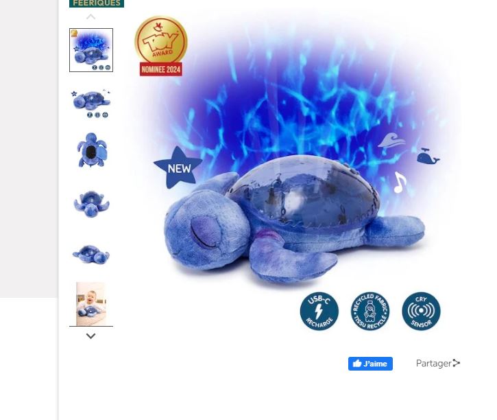 TRANQUIL TURTLE (RECHARGEABLE) VIOLET 0M+ TRANQUIL FAMILY CLOUD B