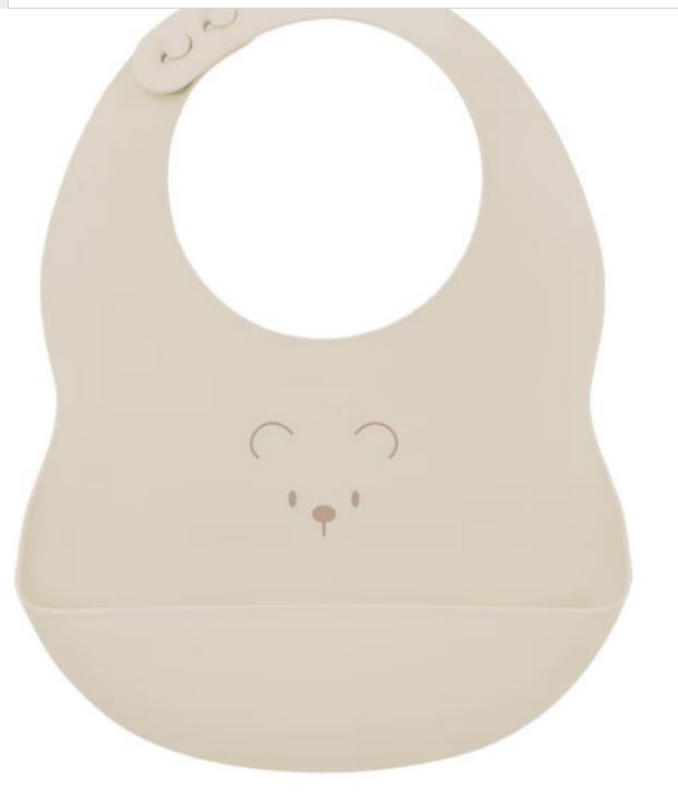 SILICONE BAVOIR AVEC OURS IMPRIME ARGILE