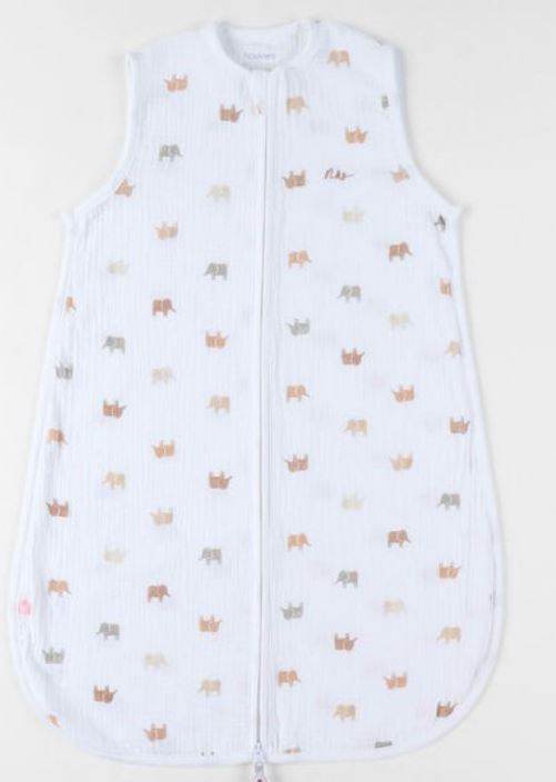 GIGOTEUSE MOUSSELINE ELEPHANTS 70CM