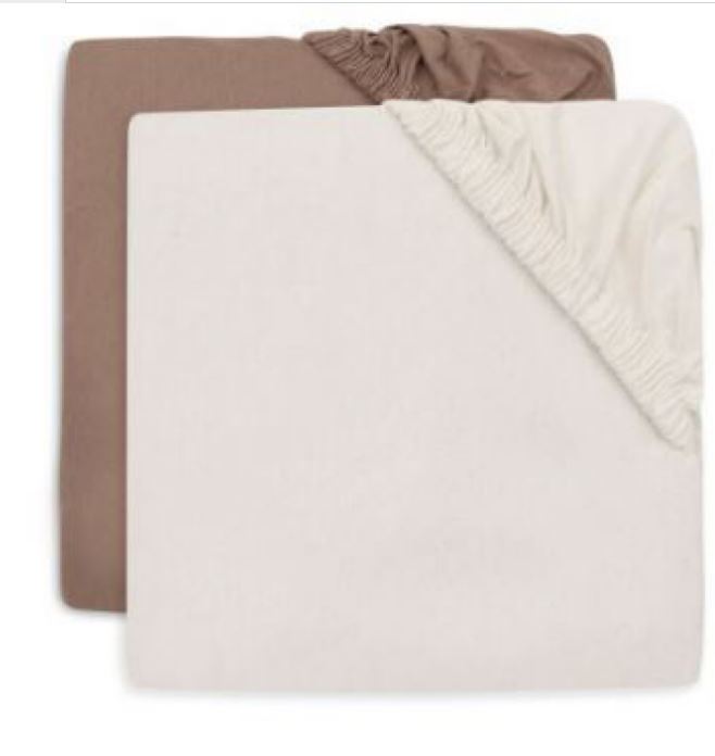 DRAP-HOUSSE JERSEY MILKY COFFEE 40/50X80/90CM BASICS JOLLEIN=