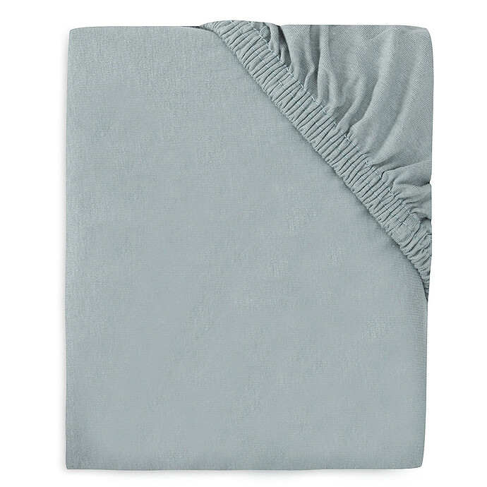 DRAP HOUSSE*2 JERSEY SEA GREEN 70*140